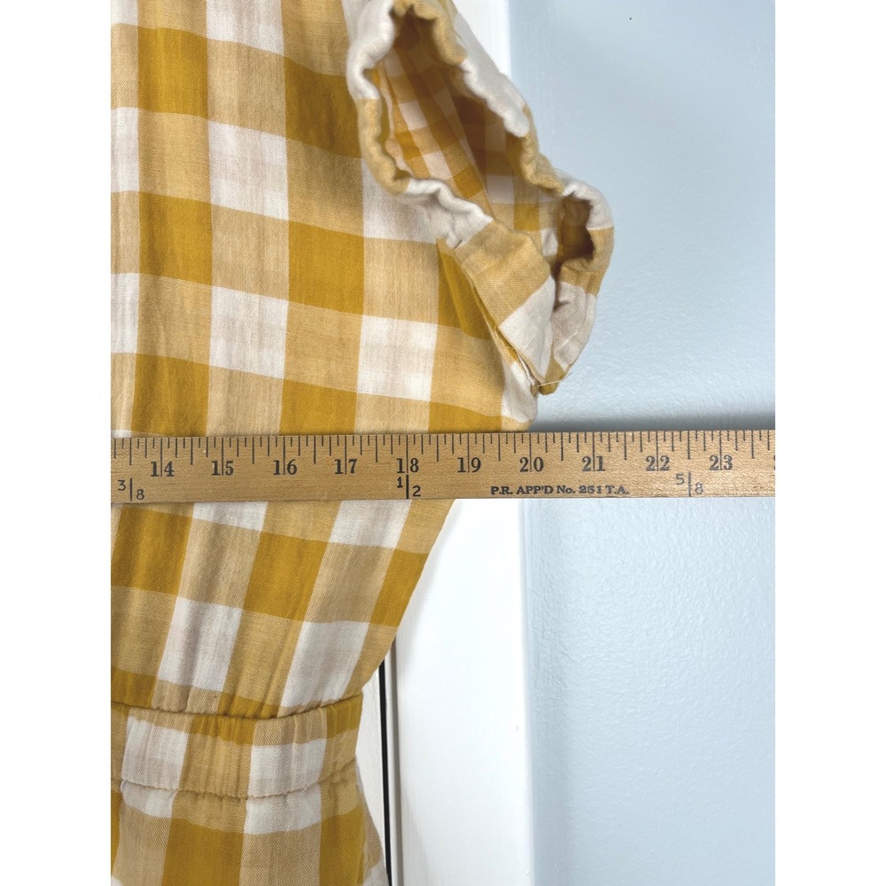 Pact Organic Cotton Gingham Midi Dress M Farmcore Prairie Sustainable Picnic - Picture 4 of 8
